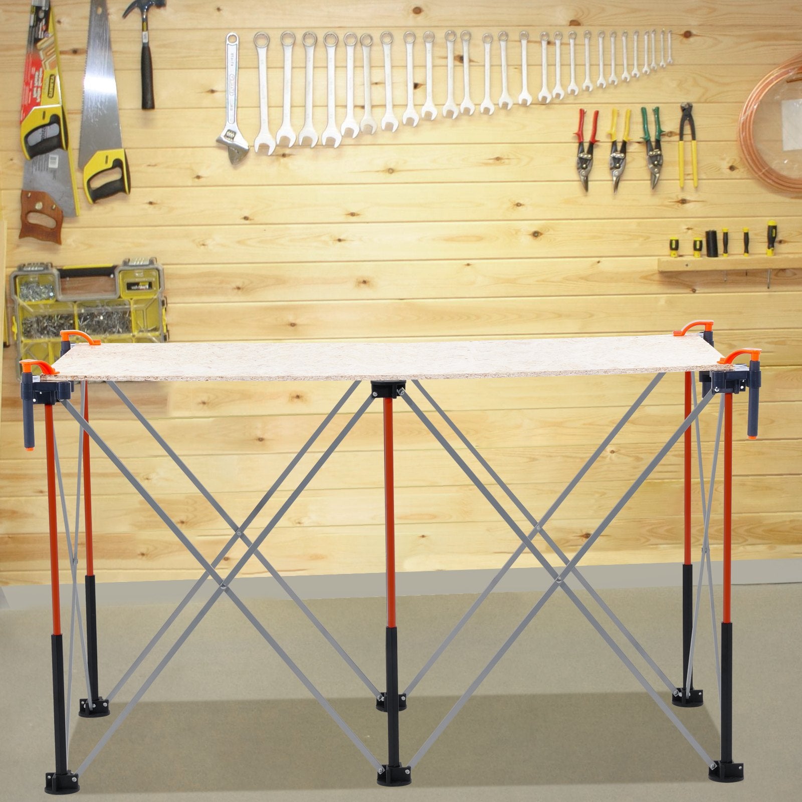 Portable Folding Workstand 1267 x 665 mm Collapsible Work Stand 1135 kg V952-BXSGZTPPSL4FAB6G7001V0