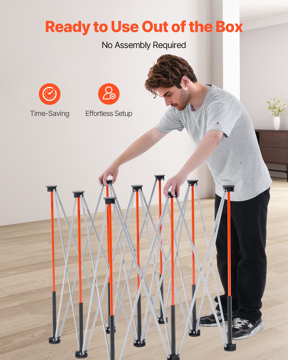 Portable Folding Workstand, 1264 x 1264 mm Collapsible Workbench, 1589 kg Weight Capacity, No Assembly V952-BXSGZTPPSL4FOJFJN001V0