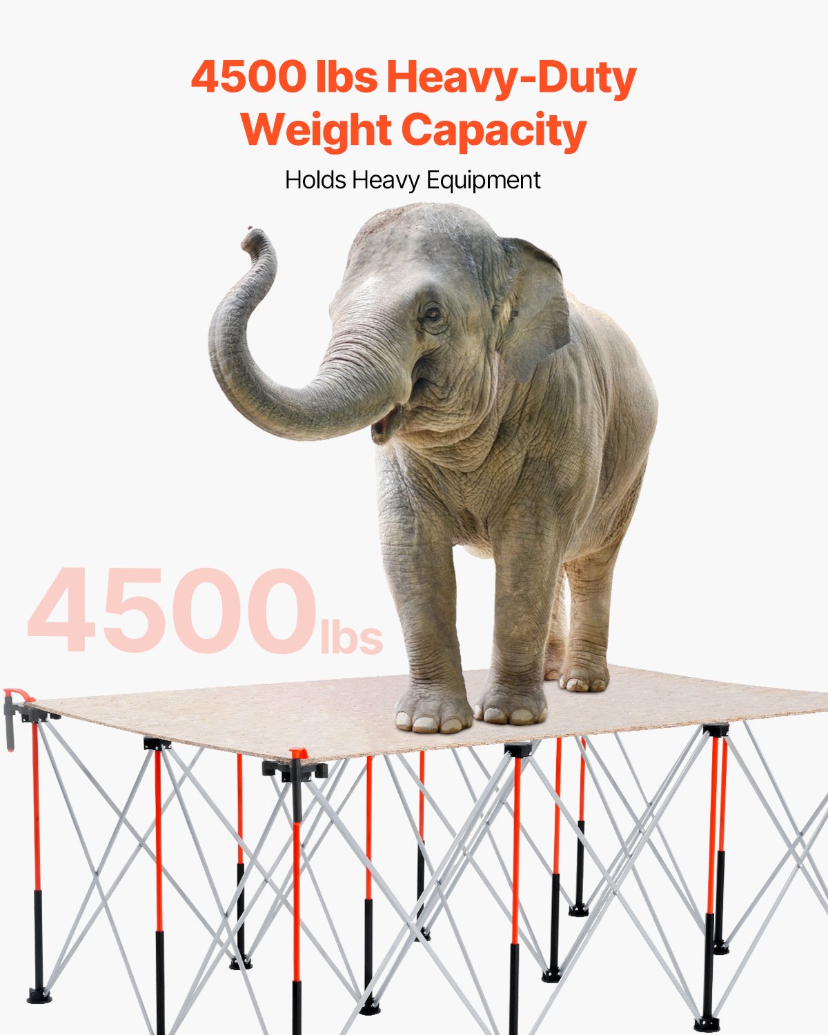 Portable Folding Workstand, 1865 x 1261 mm Collapsible Workbench, 2041 kg Weight Capacity, No Assembly V952-BXSGZTPPSL6FC1QQP001V0
