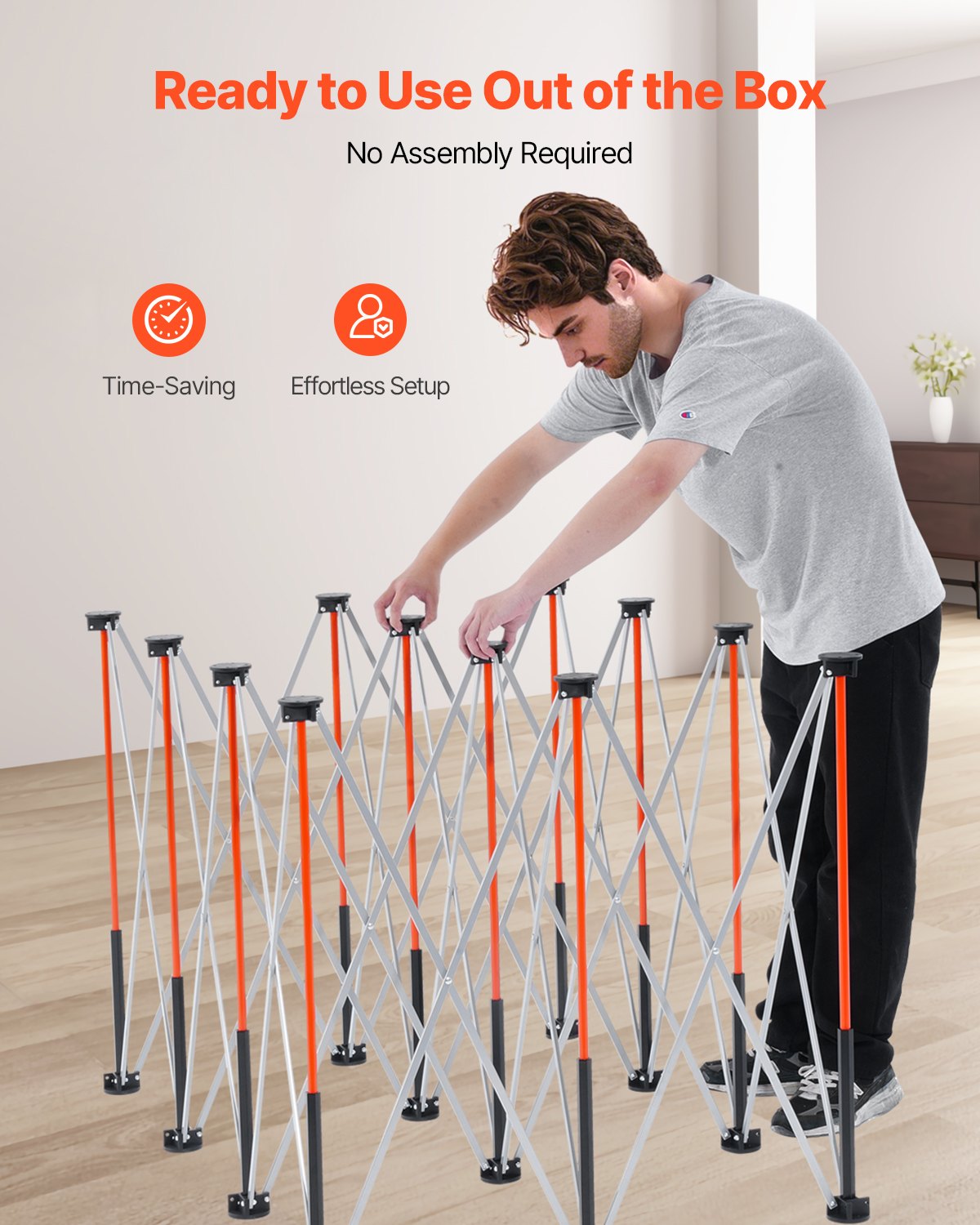 Portable Folding Workstand, 1865 x 1261 mm Collapsible Workbench, 2041 kg Weight Capacity, No Assembly V952-BXSGZTPPSL6FC1QQP001V0