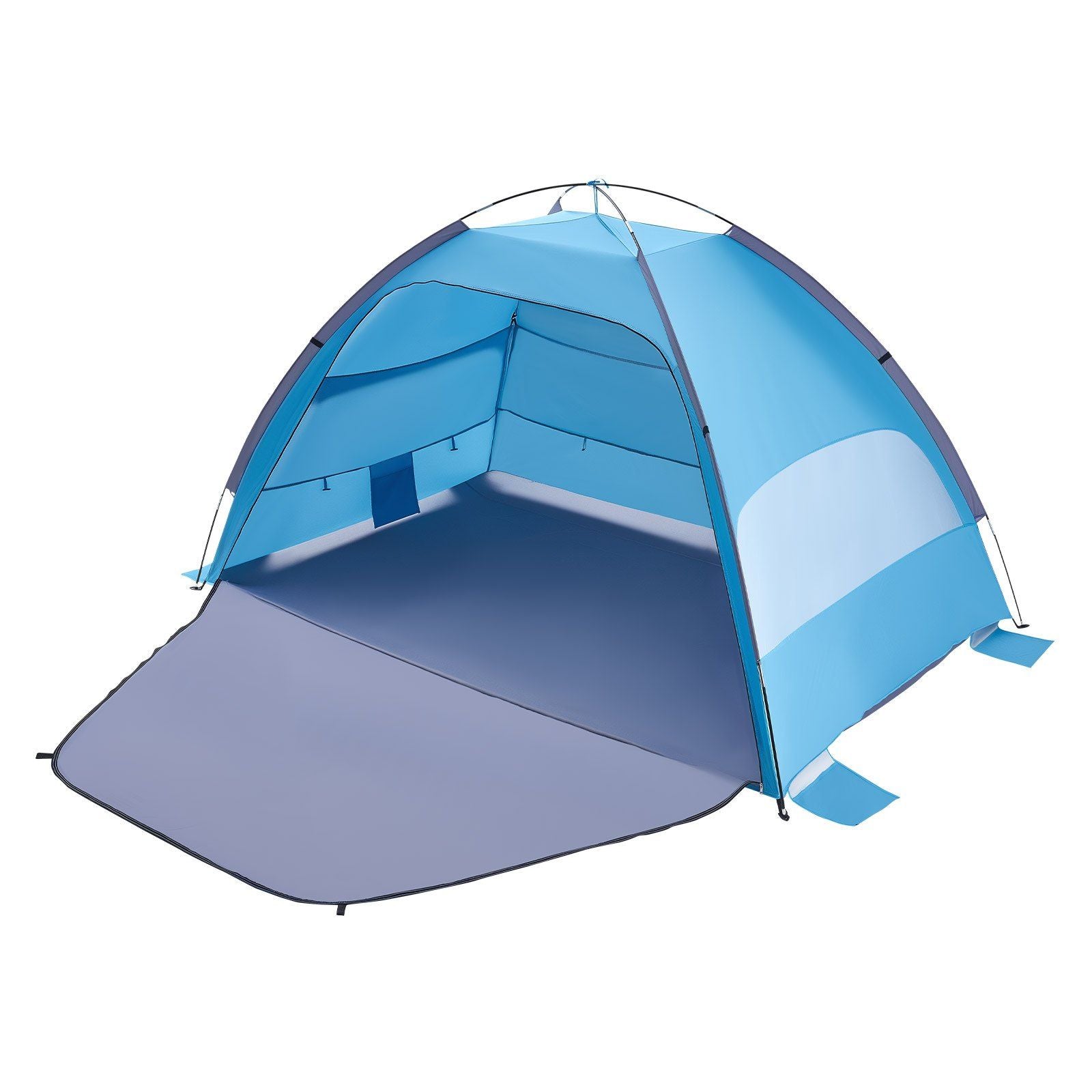 Beach Tent Sun Shelter for 4 Person, UPF 50+ Protection, Portable Sun Shade Canopy with Carrying Bag & Sand V952-BXSHTZPDBJC4MORNX001V0
