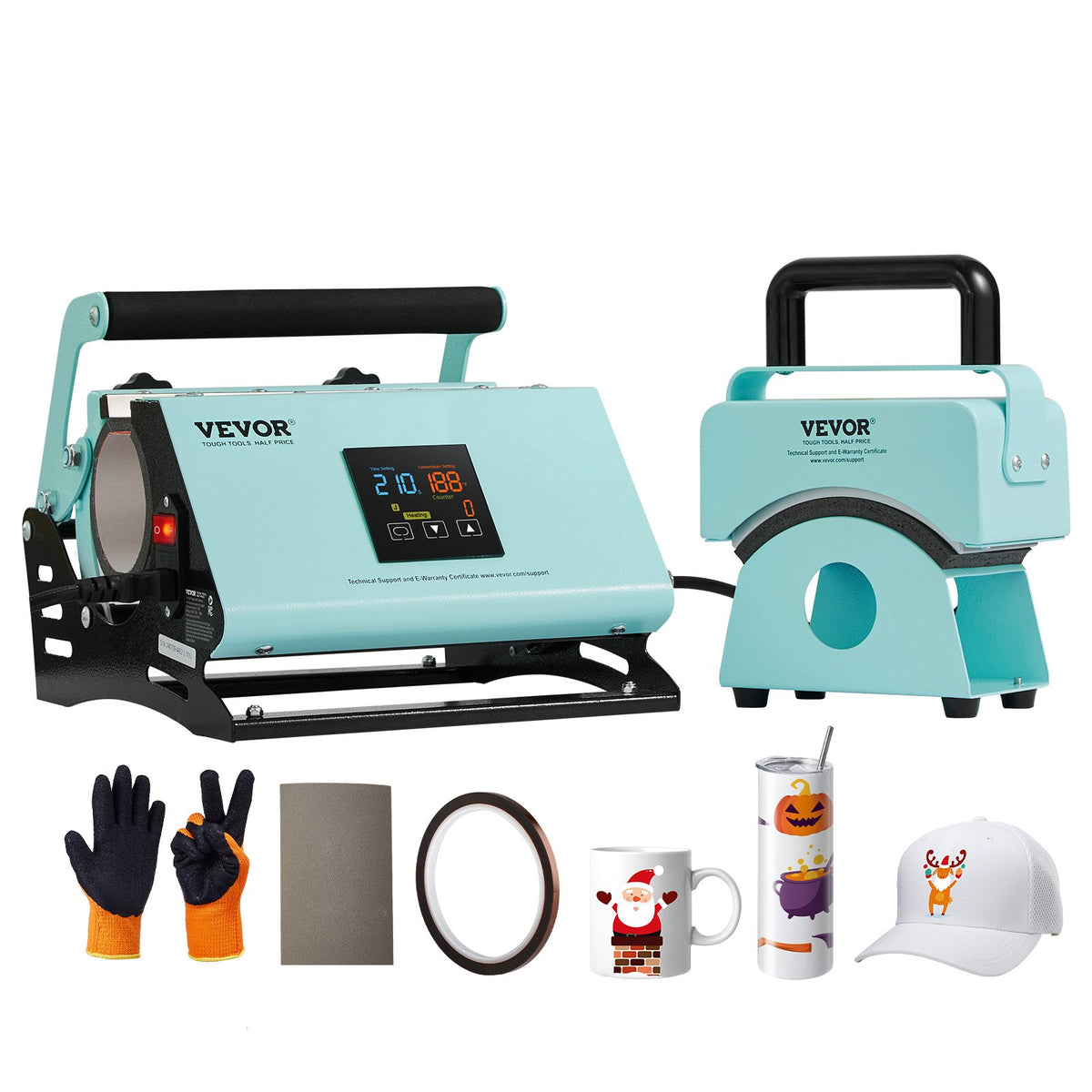 2 in 1 Tumbler and Hat Heat Press Machine Heat Machine for Caps Hats Mugs V952-BXSKMJMINIKMSBIPBV3