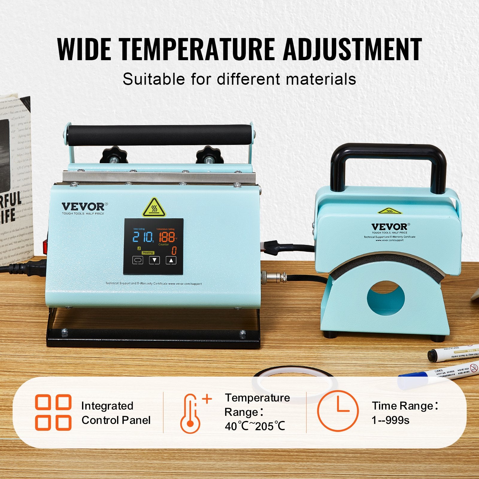 2 in 1 Tumbler and Hat Heat Press Machine Heat Machine for Caps Hats Mugs V952-BXSKMJMINIKMSBIPBV3