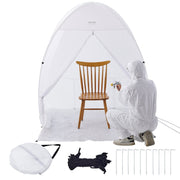 Spray Paint Shelter, 60 x 60 x 70 in Pop-Up Portable Spray Paint Tent with Built-In Floor, Exhaust Window and V952-BXSPQ606070INA0UEV0