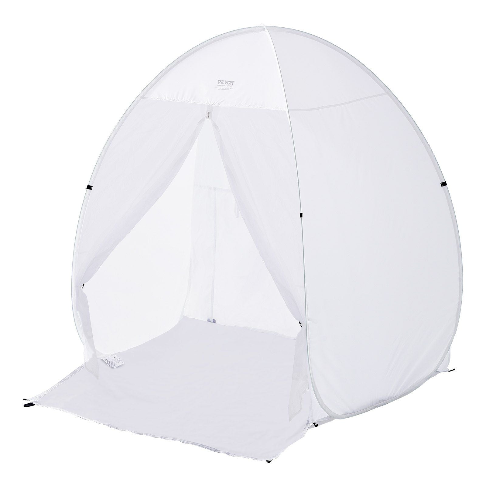 Spray Paint Shelter, 60 x 60 x 70 in Pop-Up Portable Spray Paint Tent with Built-In Floor, Exhaust Window and V952-BXSPQ606070INA0UEV0