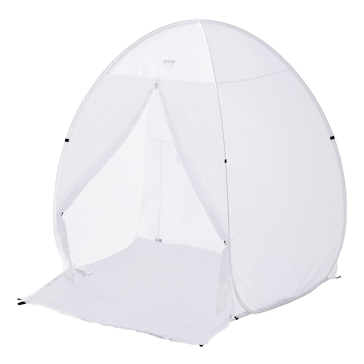 Spray Paint Shelter, 60 x 60 x 70 in Pop-Up Portable Spray Paint Tent with Built-In Floor, Exhaust Window and V952-BXSPQ606070INA0UEV0
