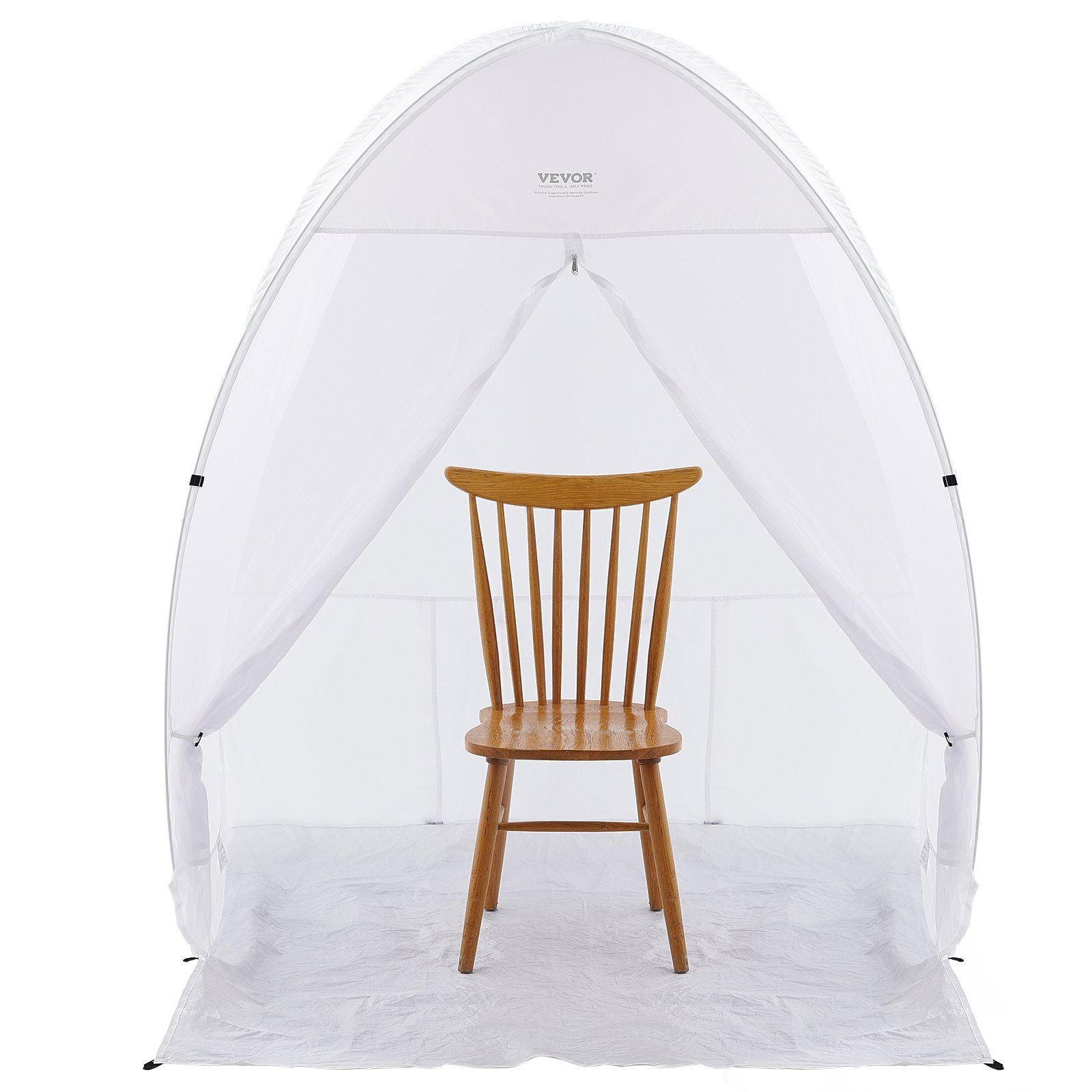 Spray Paint Shelter, 60 x 60 x 70 in Pop-Up Portable Spray Paint Tent with Built-In Floor, Exhaust Window and V952-BXSPQ606070INA0UEV0