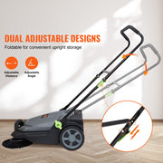Walk-behind Hand Push Floor Sweeper 25.6" Width 5 Gallon Waste Container V952-BXSQSC55JL26E5I64V0