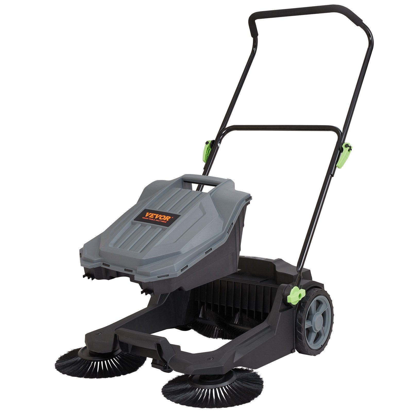 Walk-behind Hand Push Floor Sweeper 25.6" Width 5 Gallon Waste Container V952-BXSQSC55JL26E5I64V0