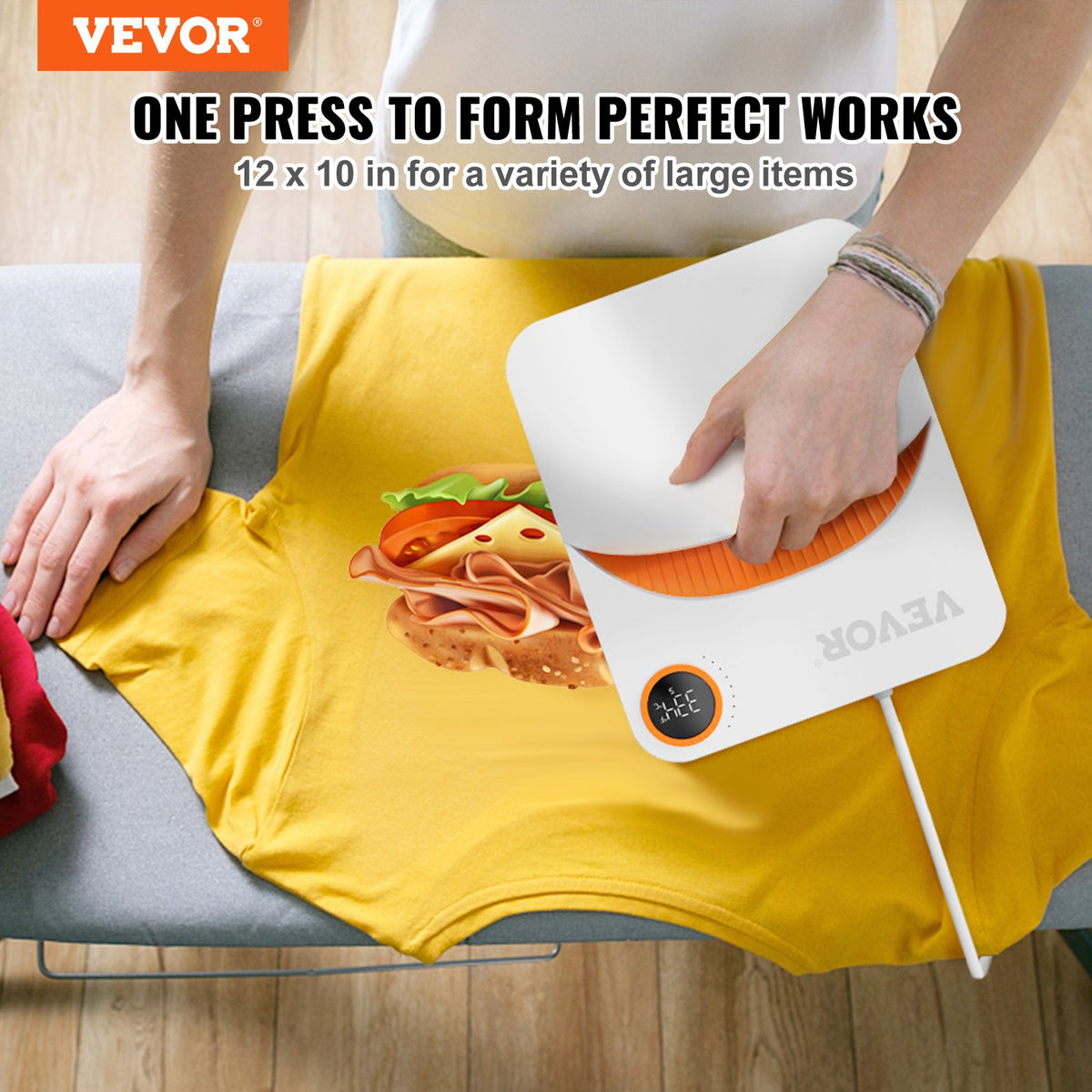 Heat Press 12 x 10 in Portable Easy Press Sublimation Transfer DIY T-shirt V952-BXSTHJYCD1210N9ICV3