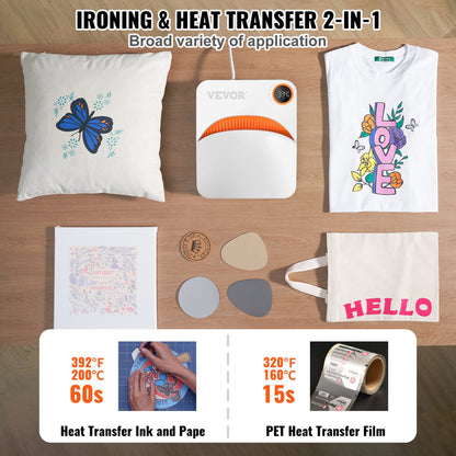 Heat Press 12 x 10 in Portable Easy Press Sublimation Transfer DIY T-shirt V952-BXSTHJYCD1210N9ICV3