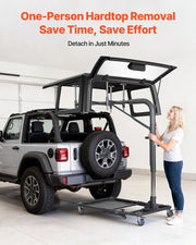 Hard Top Remover Lift, 99.79 kg, Foldable Jeep Hardtop Removal and Storage System, Easy One-Person Operation, V952-BXSYDCXXTKZDAT3NP001V0