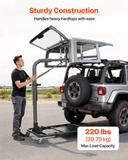 Hard Top Remover Lift, 99.79 kg, Foldable Jeep Hardtop Removal and Storage System, Easy One-Person Operation, V952-BXSYDCXXTKZDAT3NP001V0