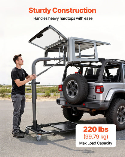 Hard Top Remover Lift, 99.79 kg, Foldable Jeep Hardtop Removal and Storage System, Easy One-Person Operation, V952-BXSYDCXXTKZDAT3NP001V0