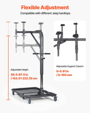 Hard Top Remover Lift, 99.79 kg, Foldable Jeep Hardtop Removal and Storage System, Easy One-Person Operation, V952-BXSYDCXXTKZDAT3NP001V0