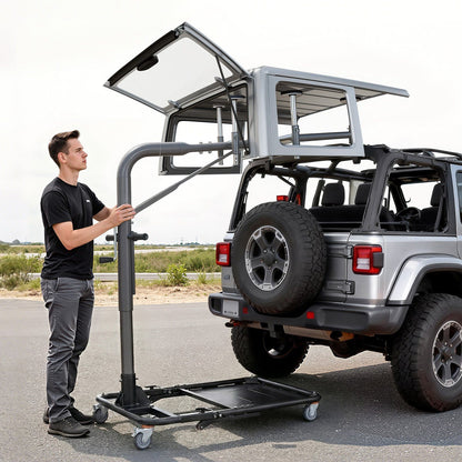 Hard Top Remover Lift, 99.79 kg, Foldable Jeep Hardtop Removal and Storage System, Easy One-Person Operation, V952-BXSYDCXXTKZDAT3NP001V0