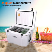 Insulated Portable Cooler, 65 qt, Holds 65 Cans, Ice Retention Hard Cooler with Heavy Duty Handle, Ice Chest V952-BXSYLQQGS65QTSVSEV0