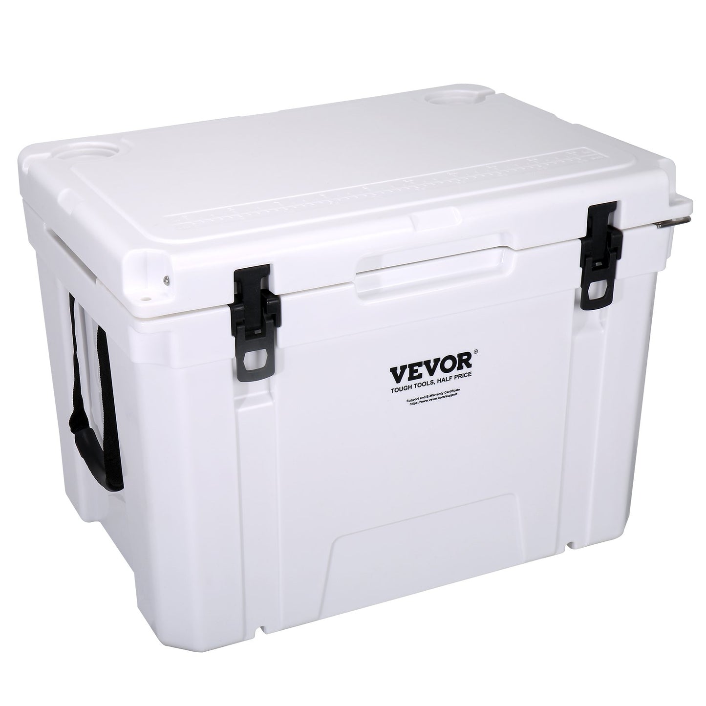 Insulated Portable Cooler, 65 qt, Holds 65 Cans, Ice Retention Hard Cooler with Heavy Duty Handle, Ice Chest V952-BXSYLQQGS65QTSVSEV0