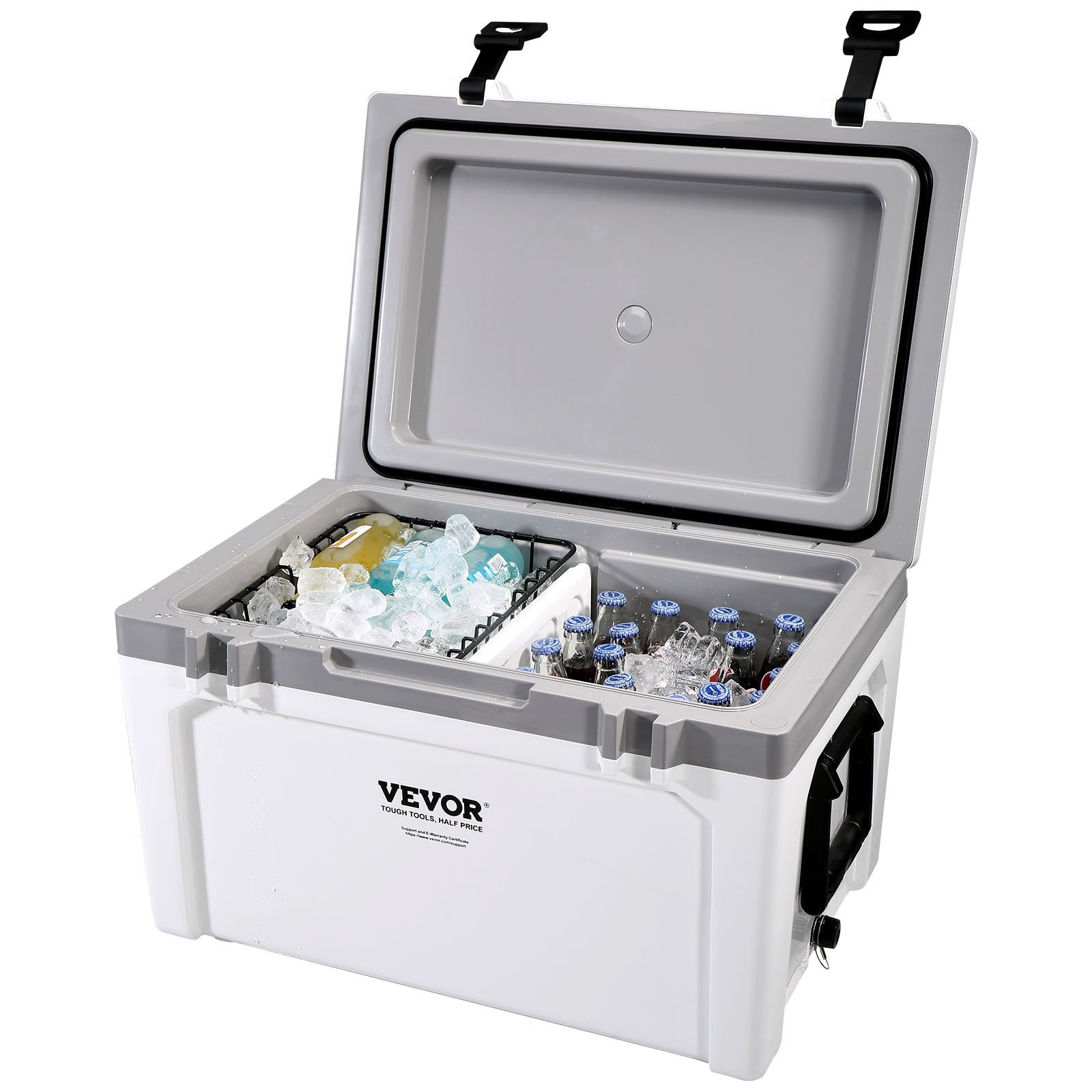 Insulated Portable Cooler, 49 L, Holds 50 Cans, Ice Retention Hard Cooler with Heavy Duty Handle, Ice Chest V952-BXSYLQQZS55QTAYNBV0