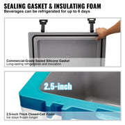 Insulated Portable Cooler, 49 L, Holds 50 Cans, Ice Retention Hard Cooler with Heavy Duty Handle, Ice Chest V952-BXSYLQQZS55QTAYNBV0