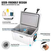 Insulated Portable Cooler, 49 L, Holds 50 Cans, Ice Retention Hard Cooler with Heavy Duty Handle, Ice Chest V952-BXSYLQQZS55QTAYNBV0
