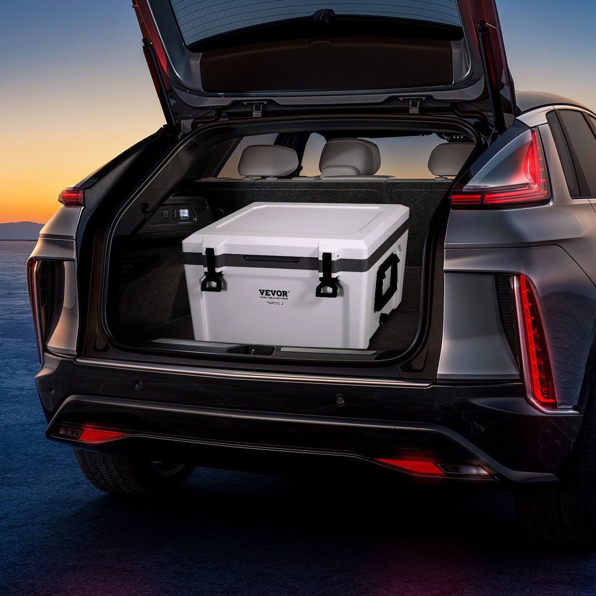 Insulated Portable Cooler, 49 L, Holds 50 Cans, Ice Retention Hard Cooler with Heavy Duty Handle, Ice Chest V952-BXSYLQQZS55QTAYNBV0