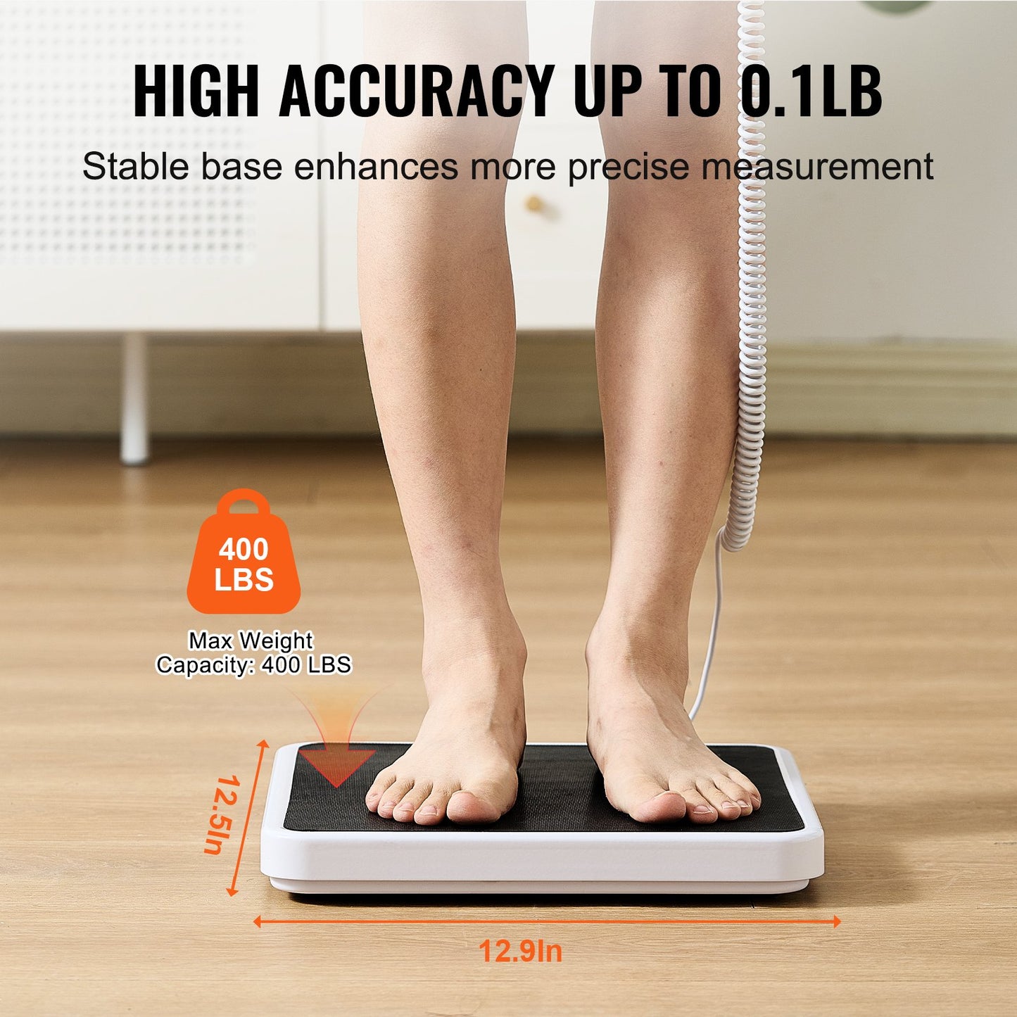 Portable Medical Scale, Professional Digital Physician Scale for Weighing - with Anti-Slip Mat, 2 Units V952-BXSYSCBSG400MRDEEV3