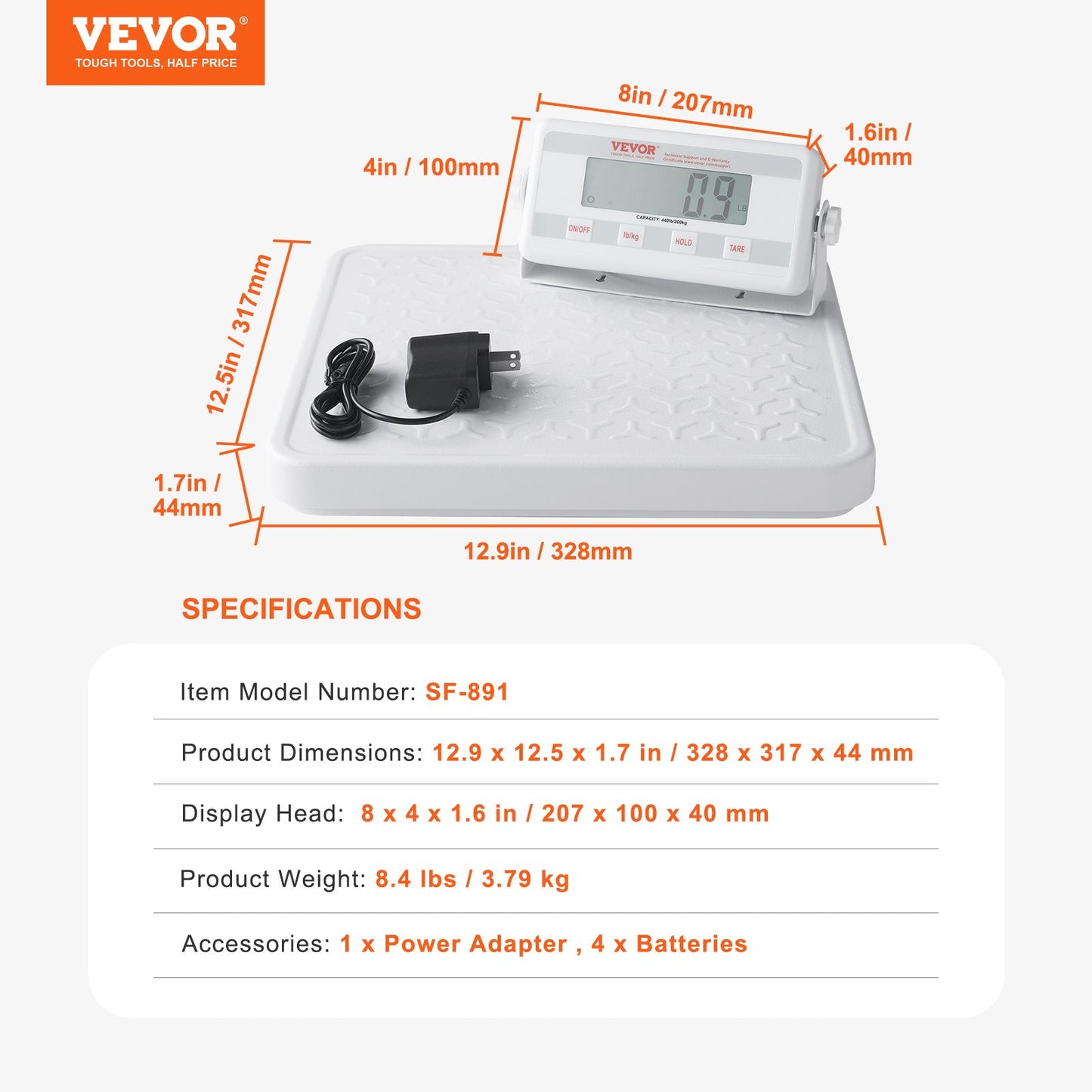 Portable Medical Scale, Professional Digital Physician Scale for Weighing - with Anti-slip Platform, 2 Units, V952-BXSYSCBSG440FYILKV3