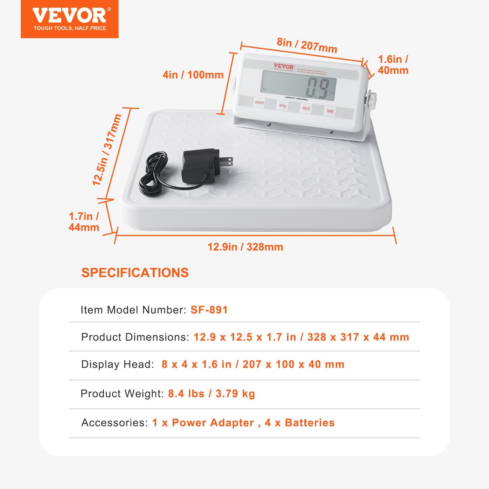 Portable Medical Scale, Professional Digital Physician Scale for Weighing - with Anti-slip Platform, 2 Units, V952-BXSYSCBSG440FYILKV3