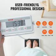 Portable Medical Scale Digital Physician Weight Scale Anti-Slip Mat 550LBS V952-BXSYSCBSG550RRCT8V3