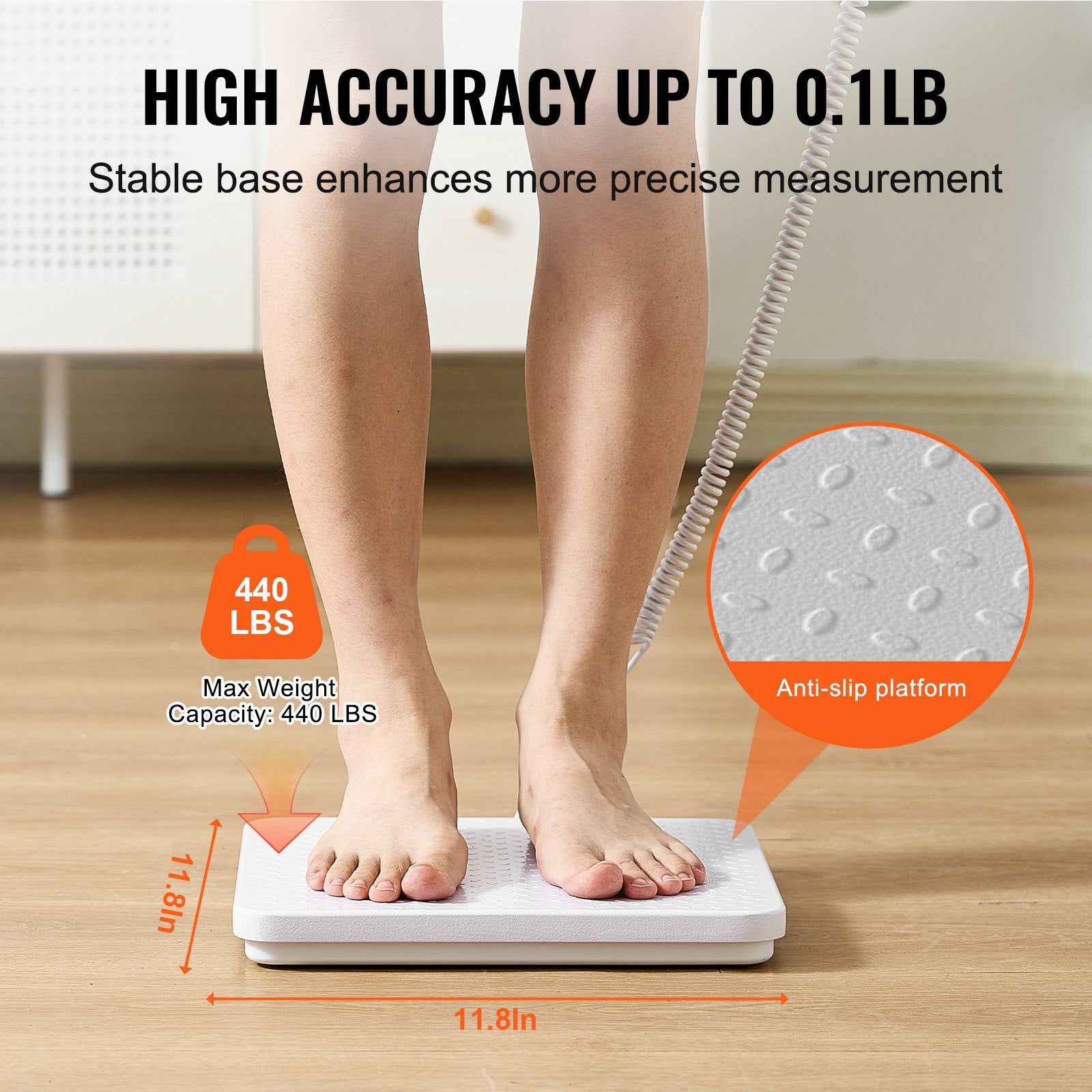 Portable Medical Scale, Professional Physician Scale for Weighing - with Anti-slip Platform, 2 Units, Hold & V952-BXSYSCBSLHJ4NX1Y9V3
