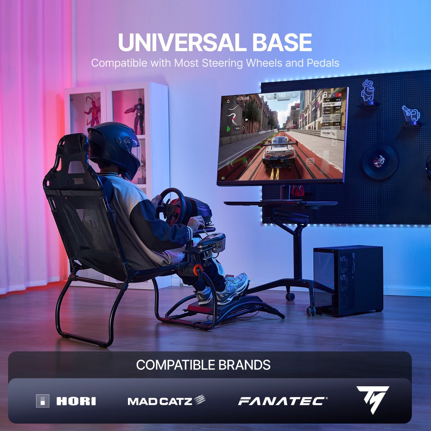Racing Wheel Stand Foldable for Logitech G923/G920/G29 Compact V952-BXSZCXHKZDXK1980IV0