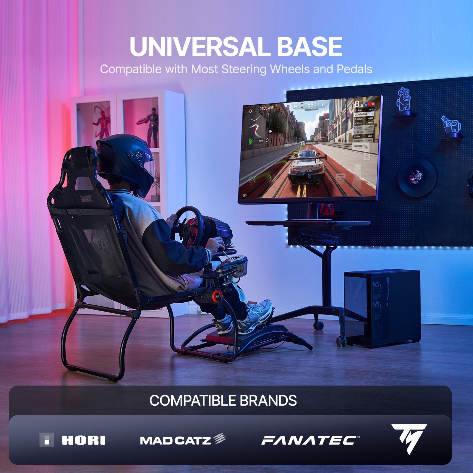 Racing Wheel Stand Foldable for Logitech G923/G920/G29 Compact V952-BXSZCXHKZDXK1980IV0