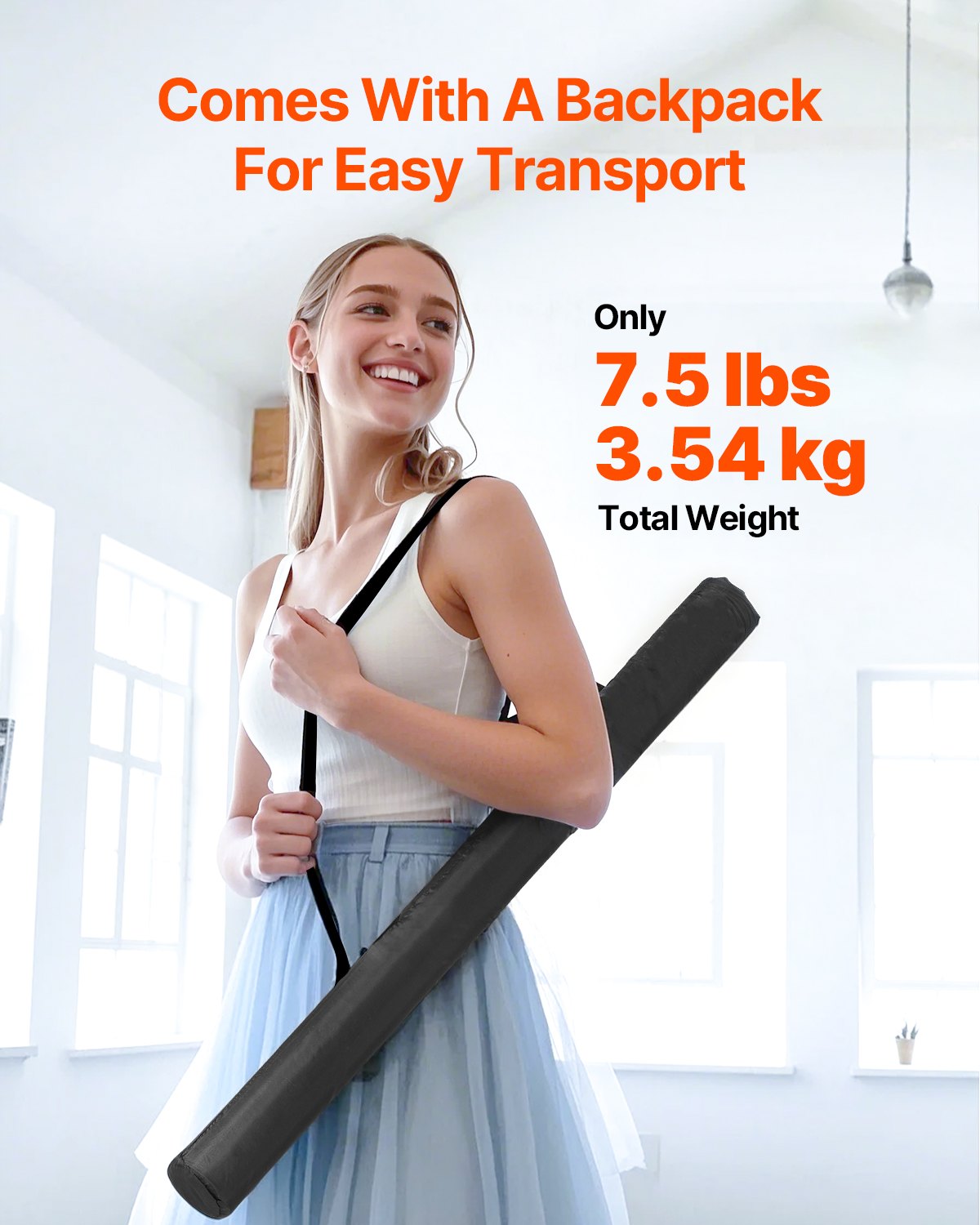 Dance Floor, 6.6' x 3' Portable Yoga Mat with Organizer Bag, 1.5 mm Thick Workout Mats, Non-slip Floor Mats V952-BXWDDDHHPVC2SAF36V0