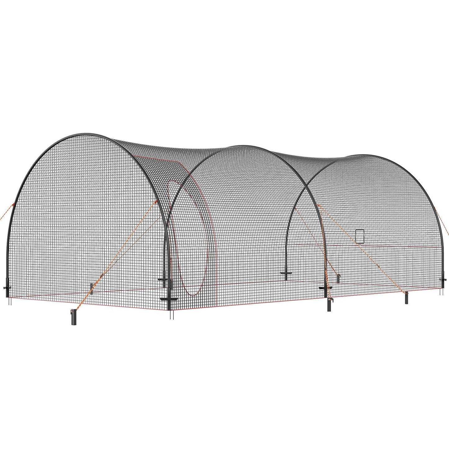 Baseball Batting Cage, Softball and Baseball Batting Cage Net and Frame, 22x12x8ft Practice Portable Cage Net V952-BYBLXWKWBLXW771VRV0
