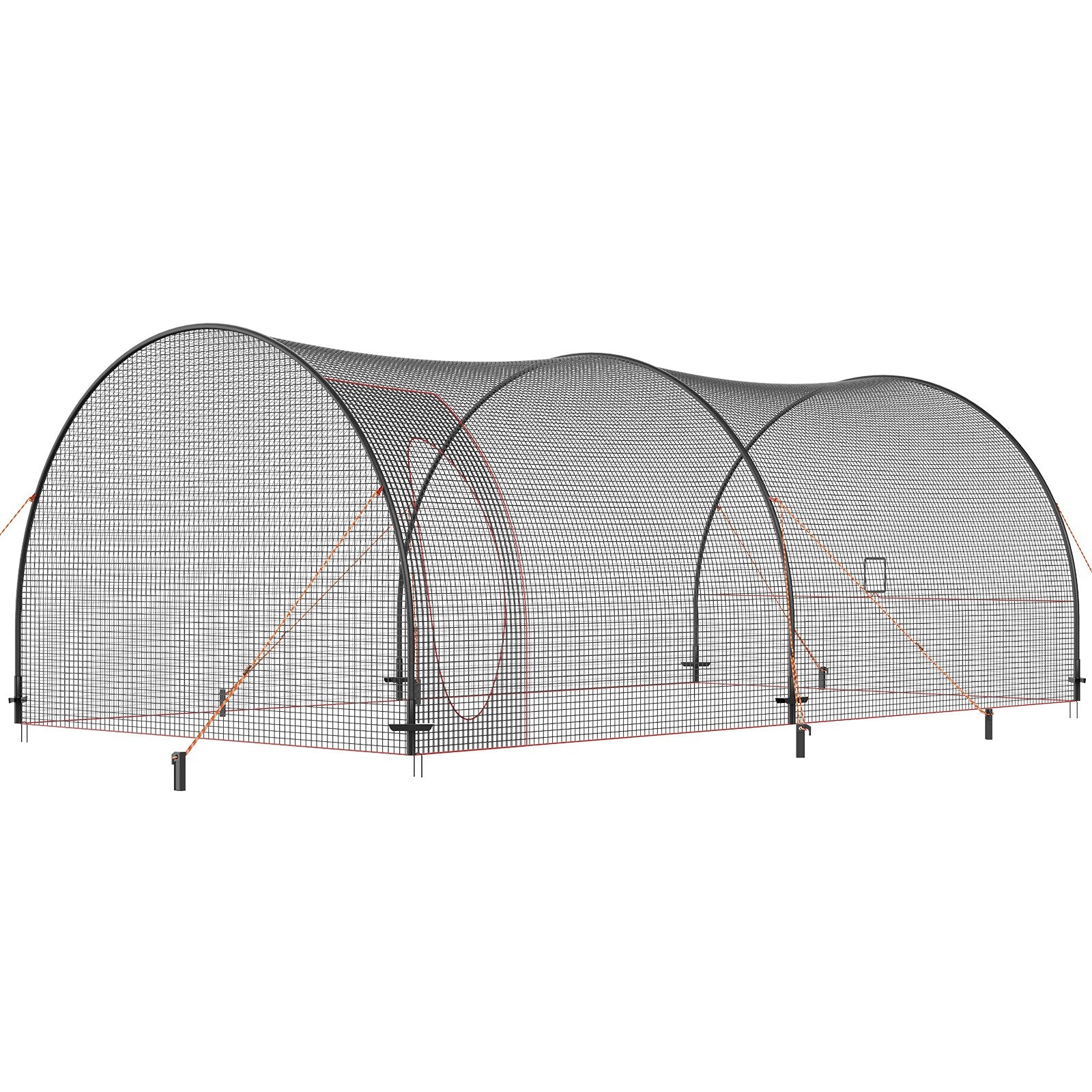 Baseball Batting Cage, Softball and Baseball Batting Cage Net and Frame, 22x12x8ft Practice Portable Cage Net V952-BYBLXWKWBLXW771VRV0