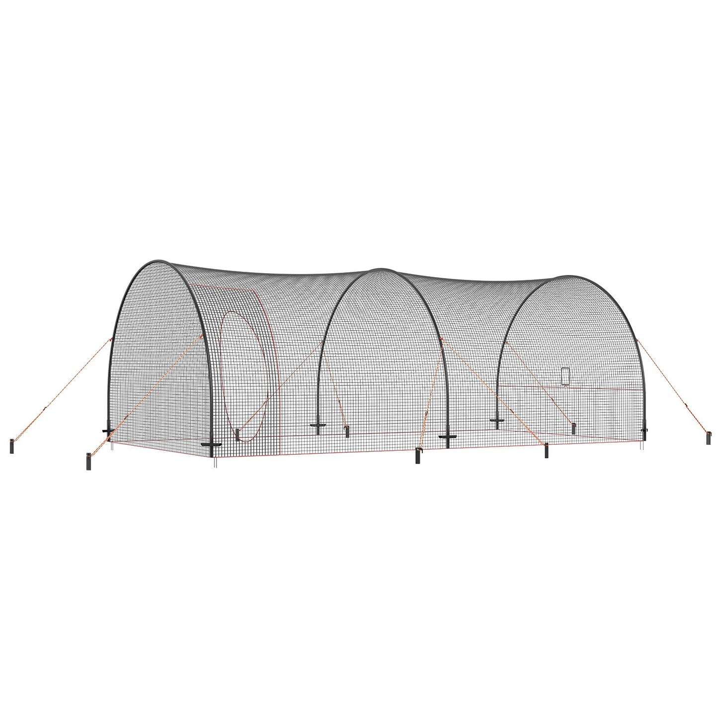 Baseball Batting Cage, Softball and Baseball Batting Cage Net and Frame, 22x12x8ft Practice Portable Cage Net V952-BYBLXWKWBLXW771VRV0
