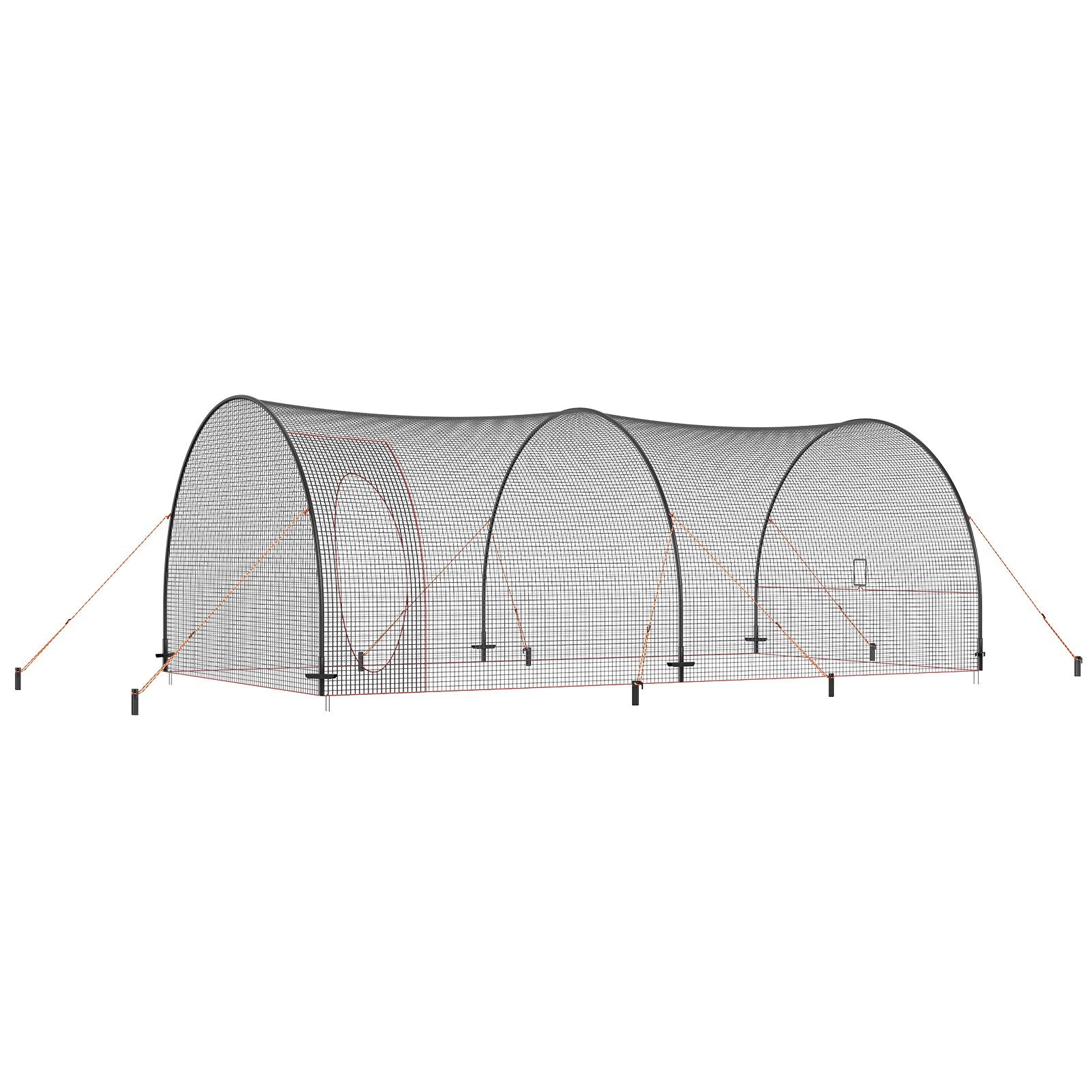 Baseball Batting Cage, Softball and Baseball Batting Cage Net and Frame, 22x12x8ft Practice Portable Cage Net V952-BYBLXWKWBLXW771VRV0