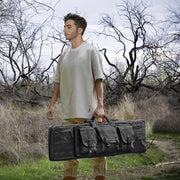 Rifle Bag 42 inch Tactical Double Long Gun Bag for 2 Rifles & 2 Pistols V952-BYBQD42YCHS2PKJDWV0
