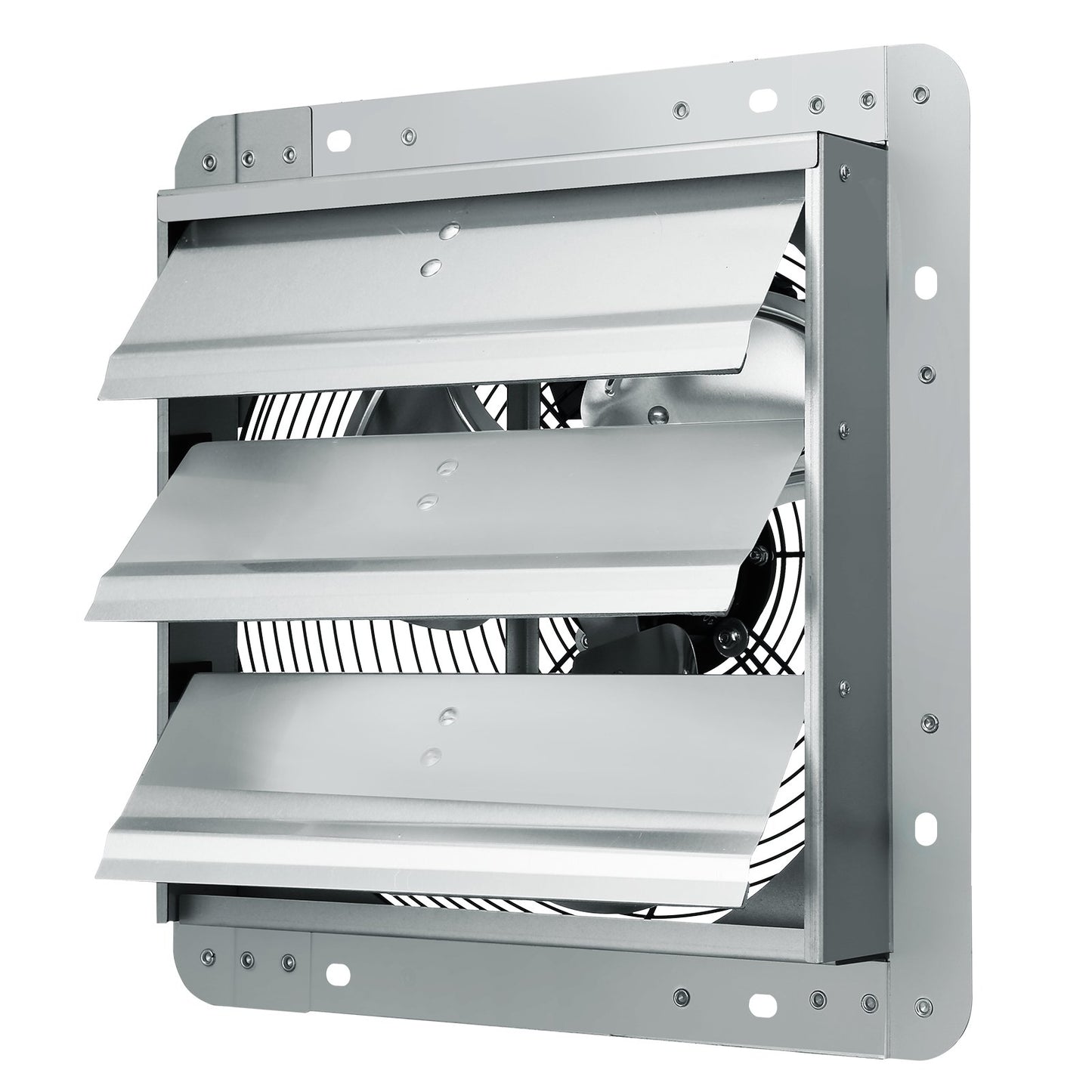 Shutter Exhaust Fan, 356 mm High-speed 1400RPM 994 CFM, Aluminum Wall Mount Attic Fan with AC-motor, V952-BYCSPQSACDJ1BBOUXV3
