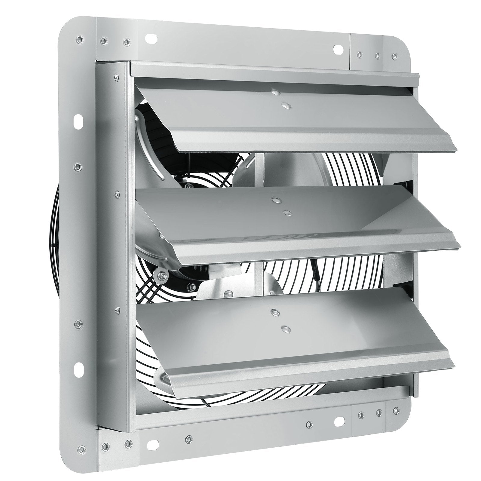 Shutter Exhaust Fan, 356 mm High-speed 1400RPM 994 CFM, Aluminum Wall Mount Attic Fan with AC-motor, V952-BYCSPQSACDJ1BBOUXV3
