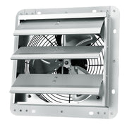 Shutter Exhaust Fan, 254 mm High-speed 1400RPM 753 CFM, Aluminum Wall Mount Attic Fan with AC-motor, V952-BYCSPQSDJAC10PBM8V3
