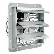 Shutter Exhaust Fan, 254 mm High-speed 1400RPM 753 CFM, Aluminum Wall Mount Attic Fan with AC-motor, V952-BYCSPQSDJAC10PBM8V3