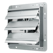 Shutter Exhaust Fan, 305 mm High-speed 1400RPM 1084 CFM, Aluminum Wall Mount Attic Fan with AC-motor, V952-BYCSPQSDJAC12DLJSV3