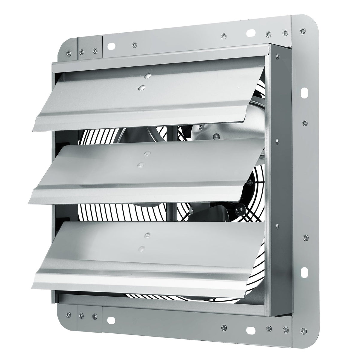 Shutter Exhaust Fan, 305 mm High-speed 1400RPM 1084 CFM, Aluminum Wall Mount Attic Fan with AC-motor, V952-BYCSPQSDJAC12DLJSV3