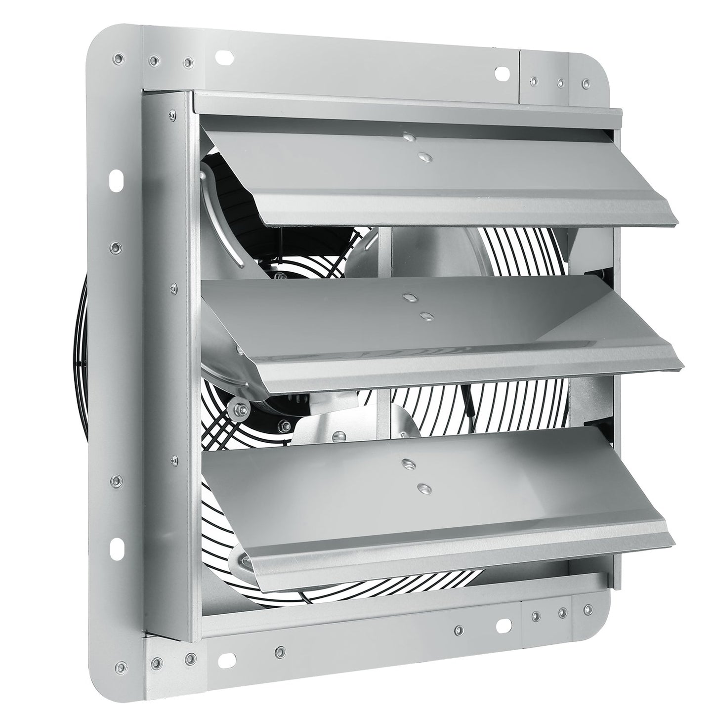 Shutter Exhaust Fan, 305 mm High-speed 1400RPM 1084 CFM, Aluminum Wall Mount Attic Fan with AC-motor, V952-BYCSPQSDJAC12DLJSV3