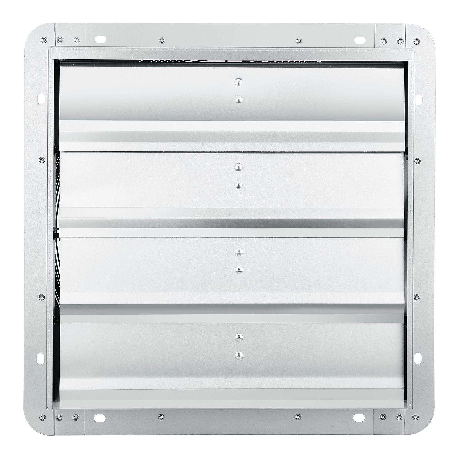 Shutter Exhaust Fan, 406 mm High-speed 1400RPM 1506 CFM, Aluminum Wall Mount Attic Fan with AC-motor, V952-BYCSPQSDJAC16NRV5V3