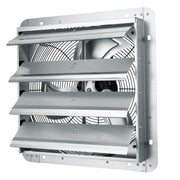 Shutter Exhaust Fan, 406 mm High-speed 1400RPM 1506 CFM, Aluminum Wall Mount Attic Fan with AC-motor, V952-BYCSPQSDJAC16NRV5V3