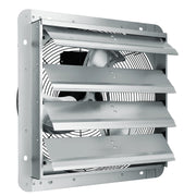 Shutter Exhaust Fan, 406 mm High-speed 1400RPM 1506 CFM, Aluminum Wall Mount Attic Fan with AC-motor, V952-BYCSPQSDJAC16NRV5V3