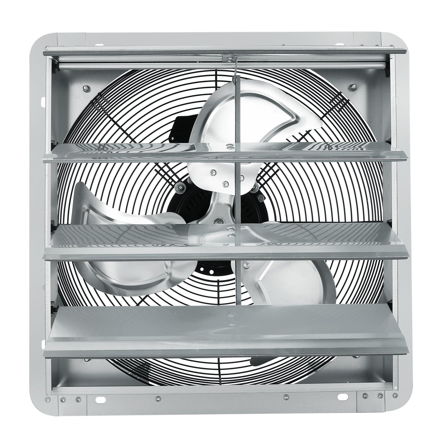 Shutter Exhaust Fan, 406 mm High-speed 1400RPM 1506 CFM, Aluminum Wall Mount Attic Fan with AC-motor, V952-BYCSPQSDJAC16NRV5V3